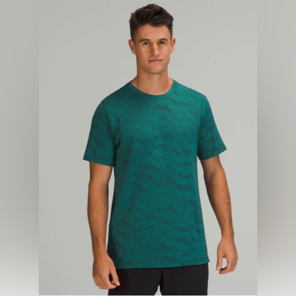Lululemon Metal Vent Breathe Short Sleeve Shirt Teal Lagoon / Rainforest Green - Picture 1 of 11
